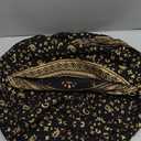 INDIAN CRAFT CASTLE ICC Mandala Barmeri Large Floor Pillow Cover Cushion Meditation Seating Ottoman Throw Cover Hippie Decorative Zipped Bohemian Pouf Ottoman Cases Black Gold, 18" Round