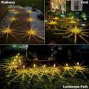 DenicMic Solar Lights Outdoor 10 Pack Waterproof 3000K Warm White LED Stainless Steel Stake Outside Lights for Yard Pathway Garden Driveway Walkway Landscape Path Lighting