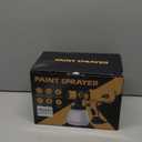 WaxPar Cordless Paint Sprayer Compatible with Dewalt 20V Battery, 200W HVLP Paint Gun 18V Paint Sprayer with Brushless Motor, 4 Copper Nozzles for DIY Fence Chairs Painting Paint Sprayer for House Painting, Yellow