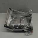 Chefman Panini Press Grill and Gourmet Sandwich Maker Non-Stick Coated Plates, Opens 180 Degrees to Fit Any Type or Size of Food, Stainless Steel Surface and Removable Drip Tray, 4 Slice, Black