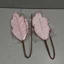 Soulchen 2 Pcs 18 x 25 Inch Pink Jumbo Giant Christmas Poinsettia Tree Topper Large Xmas Tree Ornament Christmas Decoration Pink Glitter Poinsettia Flower for Holiday Garland Indoor Outdoor Home Decor