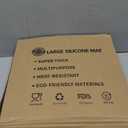 2MM Thick Silicone Countertop Mat, 31.5"x 23.6" Silicone Mats for Kitchen Counter, Nonslip Heat Resistant Mat, Large Kitchen Counter Mats, Waterproof Countertop Protector, Light Gray