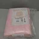 SHACOS Pink Bathroom Rugs Sets 3 Piece, 16"x24" + 20"x32" Non Slip Bath Mat and 20"x24" Toilet Rugs U Shaped Washable, Soft Fluffy Water Absorbent Bath Rugs for Bathroom