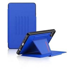 BLOSOMEET Case for Samsung Galaxy Tab A9 8.7'' SM-X110/ X115/ X117 with Magnetic Stand, Galaxy Tab A9 Cover with Card Slot, Blue