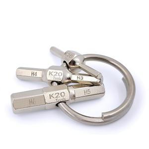 Keychain Hex Key Allen Wrench Multi-Tool Set - Metric 2, 2.5, 3, 4, 5, 6 mm