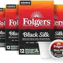 Folgers Black Silk Dark Roast Coffee, 72 Keurig K-Cup Pods, BB Nov/21/2025