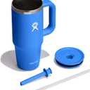 Hydro Flask 24 Oz Travel Tumbler with Handle, Lid and Straw - Insulated Stainless Steel in Cascade