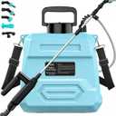 2 Gallon Battery Powered Sprayer, 7.4V Electric Weed Sprayer with USB Charging Handle, 5 Nozzle Options, Extendable Wand & Shoulder Strap for Lawn Care