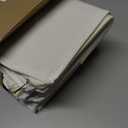 3-Pack Large Canvas Comforter Storage Bags for Clothes Sweater Clothes Organizer with Dual Zipper Three Carrying Handles for Blanket Closet Storage Container (Natural color)