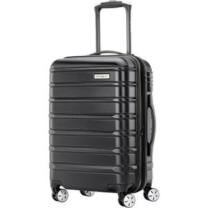Samsonite Omni 2 Domestic Carry-On Luggage - 22x14x9 Airline-Approved - Features Expandable Polycarbonate Shell, 360 Wheels, TSA Lock - Midnight Black