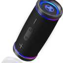 TREBLAB HD77 Bluetooth Speaker - Powerful 360 Sound with Impactful Bass, 30W Portable Wireless Audio, 20H Battery, IPX7 Waterproof, TWS Stereo, Shockproof Design for Outdoor, Beach, Pool, Jobsite (Black)