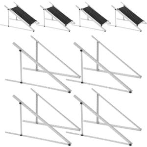 45 Inch 4 Sets Solar Panel Mounting Brackets Kit 0-90 Adjustable Solar Panel Tilt Mount Brackets for 100-400W Panels Windproof for Roof,RV,Ground,Boat and Off-Grid. (4Sets)
