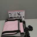 Pet Carrier with Wheels for Cat and Small Dogs: Expandable Airline Approved Rolling Cat Carrier - Cat Carrier Soft for Pets Under 25lbs Travel Plane Trip (Pink)