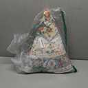 Round Rug for Living Room, 3Ft Round Washable Rug, Boho Small Circle Kitchen Area Rugs, Non Slip Low Pile Circular Rugs, Soft Round Carpet for Bedroom, Office, Kitchen Entryway, Bathroom (CreamGreen)