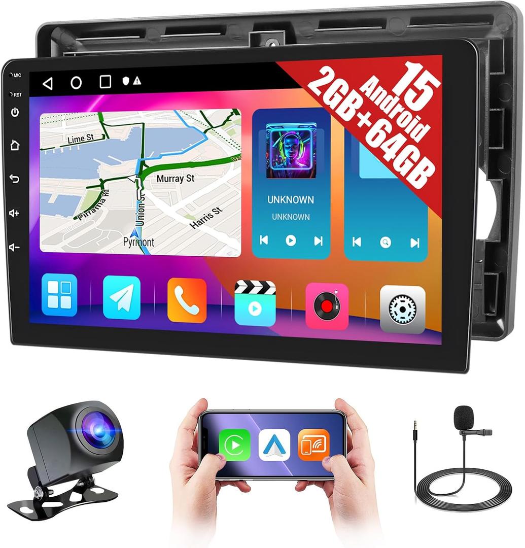 2+64GB Android 15 Car Radio for Ford Transit 350 Cargo Vans 2018-2024 with Wireless CarPlay Android Auto, 10.1" Touchscreen Stereo for Transit 350 with GPS WiFi Bluetooth EQ FM/RDS 26UI Backup Camera