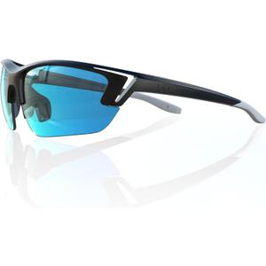 Bloomoak Sport Golf Sunglasses,Wrap UV400 Protection/Vented Frame Prevent Fogging/Superior Visual Clarity to Find Ball (Blue - 12% Vlt - for Sunny Conditions)