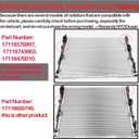 17118576997 17118743663 Radiator (Right Side) 17118686025 Compatible with BMW 540i 540i-xDrive 530i 530i-xDrive G30 640i 740i 740i-xDrive G11 G12 2017 2018 2019