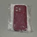 NITITOP Compatible with iPhone 15 Pro Case Cute Stylish Bow Knot Ribbon Design for Women Girls Artistic Bowknot Soft TPU Shockproof Protective Full Camera Protection Cover - Wine Red