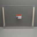 QWORK 18x24 Clear Acrylic Floating Frameless Picture Frame - Double Panel, Wall Mount, UV Protection, for Degrees, Certificates, Photos (Full Frame 20.5x26.5 inch)