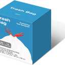 13.2 Gallon Tall Kitchen Drawstring Trash Bags, 120 Count Pre-separated Garbage Bags, Unscented, Leak Proof, Waste Bag for Kitchen, Office, Home