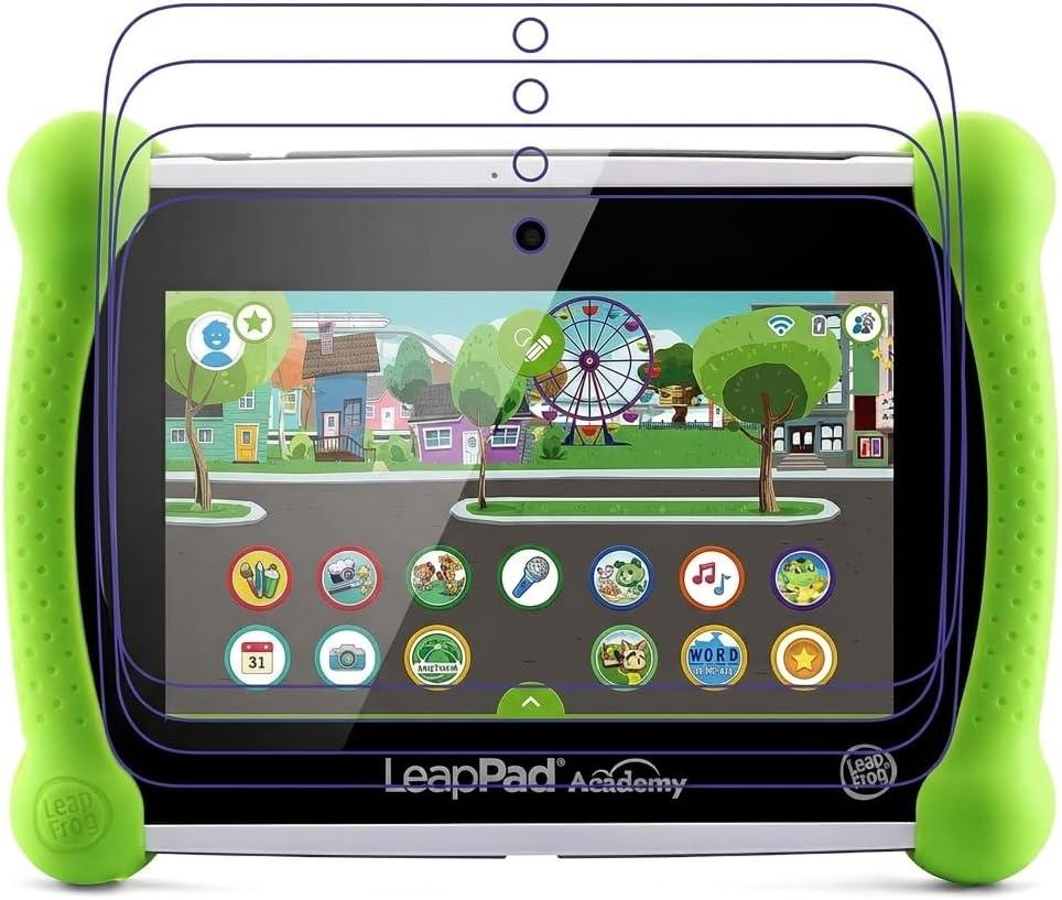 4 Pack Screen Protector Compatible with LeapPad Academy 7" Kids Tablet, HD Clear PET Film, Scratch Resistant Protective Shield, Bubble Free, Sensitive Touch, Easy Installation