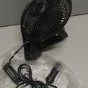 12 Volt Oscillating Fan, 6" Portable Car Fan With Cigarette Lighter, 360 Cooling Ventilation, Car DC Clip Fan, 12v Fan for Truck,RV,Car (Cord Length 5FT)