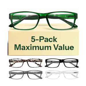 Gaoye Professional Reading Glasses for All Day - Computer Readers with Blue Light Protection - Value Pack