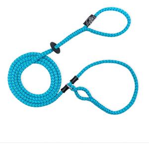 Harness Lead No Pull Dog Harness and Leash Set, Anti Pull Dog Harness for All Breeds and Sizes, One-Piece Cushioned Rope Design Safely Prevents Escaping and Pulling (Medium/Large, Blue/Multi)