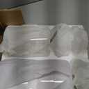 MyGift Glass Apothecary Jar Set with Clear Lid - Decorative Kitchen and Bath Storage Canisters, Wedding Centerpiece Jars, Candy Buffet with Lids