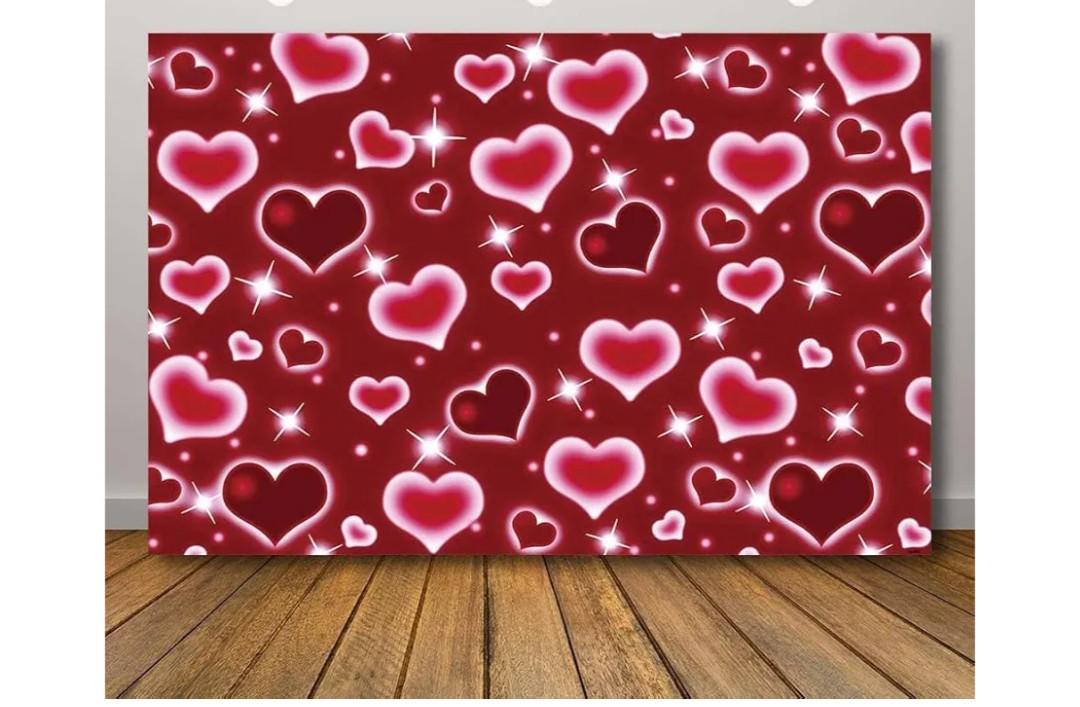 Heart Back Drop 8FT X 10