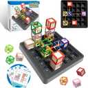 Laser Maze Reasoning Game - STEM Logic Toys for Ages 8+ Kid, 60+ Challenges Puzzle Games, Great 8-13 Years Old Children Gift for Christmas/Easter/Children's Day to Develop Knowledge of Space & Optics