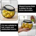 2 Pieces Metal Coffee Pod Holder, Large Capacity Espresso Pod Storage Fruit Bowl Snack Organizer With Sturdy Wire Basket For Counter Bar Station, Black