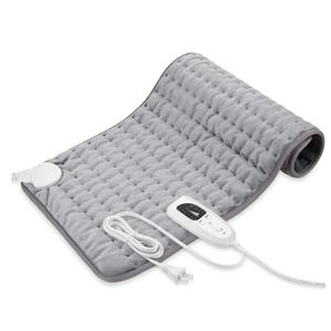 Electric Heating Pad Heating Pad Hot Compress Electric Rechargeable Adjustable Temperature (12x23 Inch), Gray