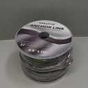 Made 3/8 Inch 150 FT Black Grey Nylon Anchor Line Double Braided Anchor Rope/Line with Thimble (3/8" x 150' Grey Nylon)