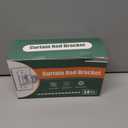 No Drill Curtain Rod Holders, Heavy Duty Self Adhesive Curtain Brackets Hooks, Adjustable Nail-Free Stick on Wall Hangers for Bathroom, Bedroom, Kitchen and Livingroom (14 Pack)