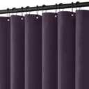 MIULEE Extra Long Linen Shower Curtain 84 Inch Long with 12 Metal Hooks Washable Heavy Fabric Curtain Set Waterproof Thick Cloth Shower Curtains for Bathroom Hotel Bathtub,72 x 84,Purple