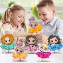 Valentines Day Gifts for Girls 30 PACK Dance Ballet Girl Valentine Cards and Scrunchies, Exchange Classroom Gift for Students, Ballerina Rave Trinkets for Kids, Girl Birthday Return Gifts