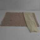 Bohemian Waffle Bathroom Rugs, Non-Slip Washable Bath Mat, Ultra-Soft Shower Mat with Rubber Backing, Brown