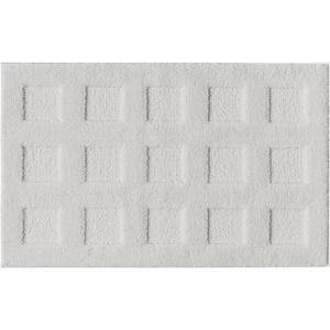 GRANNY SAYS Bathroom Rugs Non Slip Washable, Extra Soft & Water Absorbent Bath Mats for Bathroom, Plush Shaggy Bath Carpet, Grey Waffle Bath Mat Quick Dry for Tub & Shower, 16" x 24"