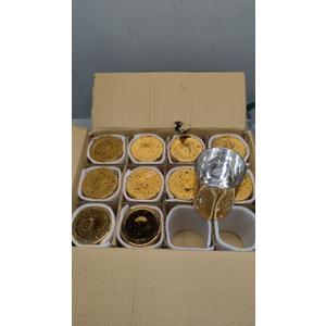 Sunnyray 11 Pcs Speckled Gold Cylinder Vase Mercury Glass Gold Votive Candle Holder Wedding Table Centerpiece for Flower Tealight Wedding Table Decor Gift(6 x 3.5 Inch)