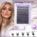 2 x ALICE Lash Clusters Wispy Eyelash Clusters 10-18mm 168pcs Cluster Eyelash Extensions Natural Volume Lash Extensions DIY Individual Lashes with Soft Thin Band