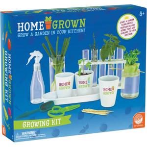 Home Grown Hydroponic Growing Kit - Tools & Instructions for No-Waste Kitchen Gardening. Ages 8 and up.