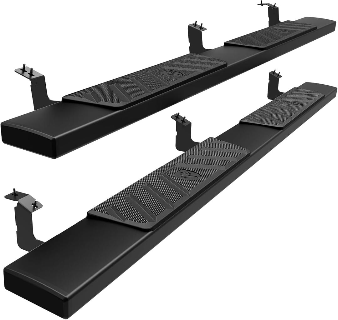 Tyger Auto 6" Riser Running Boards Compatible with 2005-2023 Toyota Tacoma | Double Cab | TG-RS6T60158 | Side Step Rails Nerf Bars