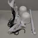 Umbra Triflora Hanging Planter for Window, Indoor Herb Garden, Set of 3, White/Black