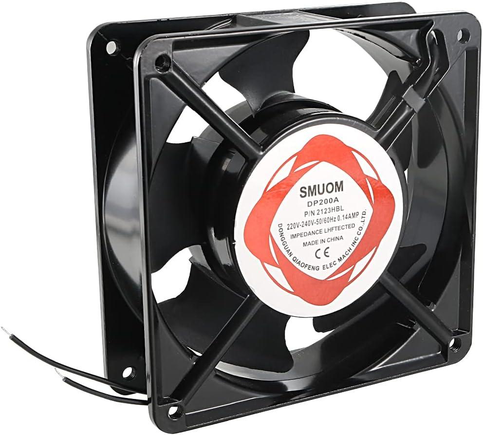 uxcell Cooling Fan 120mm x 120mm x 38mm DP200A AC 220-240V 0.14A Dual Ball Bearings