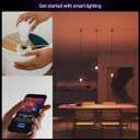 Philips Hue Essential Smart LED A19 Bulb, White and Color Ambiance, E26 Base, 8.8W, 2200K-6500K, 800 Lumens, Dimmable, Works with Alexa, Google, and Apple Home, 4-Pack
