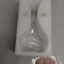 HAIZEEN 13ounce/ 380 ml Clear Glass Olive Oil Dispenser Bottle - Oil & Vinegar Cruet with Pourers and NO Funnel Needed - Olive Oil Carafe Decanter for Kitchen and BBQ (12.8 Ounces)