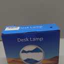 Moving Sand Art Picture Round Glass 3D Deep Sea Sandscape in Motion Display Flowing Sand Frame, Large Desktop Art Toys, Home & Office Desktop Decorations(Black, Button-Control)