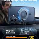 TORRAS Magnetic Shockproof for iPhone 16 Case,18N Mighty Magnetic, 12FT Military Grade Drop Tested, Fit for MagSafe, Protective Hard Back Plastic Slim Phone Case for iPhone 16 6.1", Black Titanium