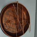 Vintage Iron Bird Feeder & Bath with Ground Stake | Antique Outdoor Garden